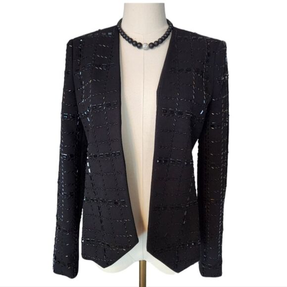 NWTโMichael Kors Beaded Black Jacket - Picture 1 of 7